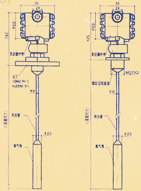 JH-UHZ-519襯四氟磁翻板液位計